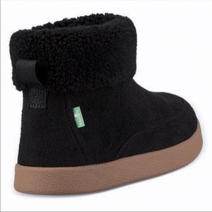 Sanuk Bay Sick Roll Top Bootie Black 5